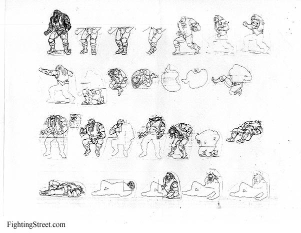 Rare old Final Fight Concept Art