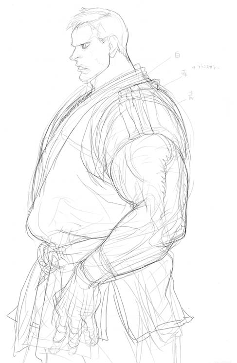 Abel of Street Fighter 4 Concept Art