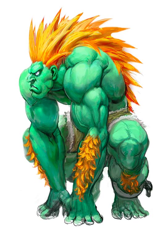Blanka of Street Fighter 4 Concept Art