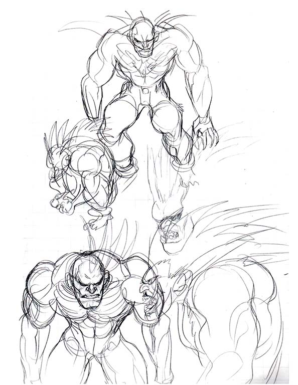 Blanka of Street Fighter 4 Concept Art