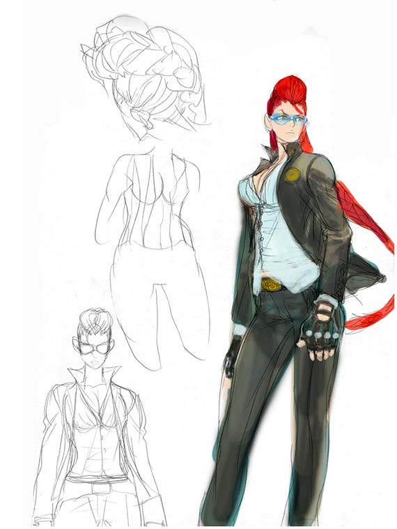 Crimson Viper aka Maya of Street Fighter 4 Concept Art