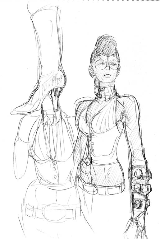 Crimson Viper aka Maya of Street Fighter 4 Concept Art