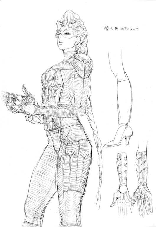 Crimson Viper aka Maya of Street Fighter 4 Concept Art