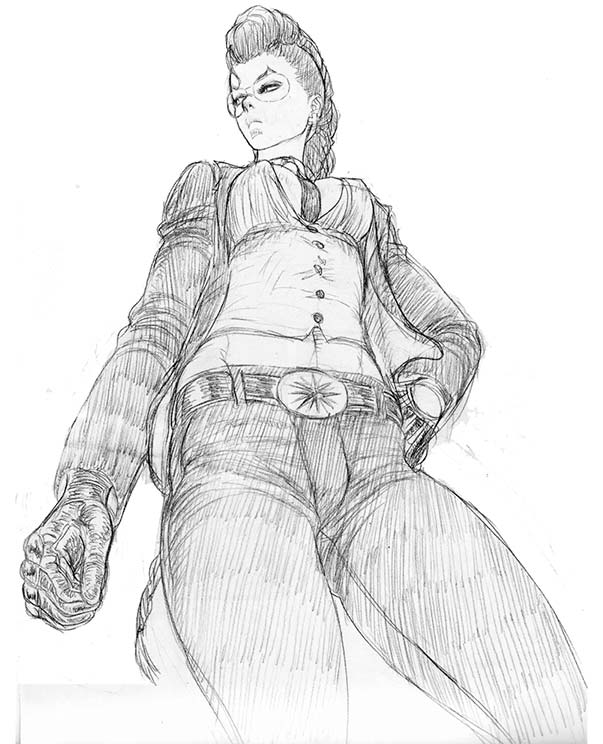 Crimson Viper aka Maya of Street Fighter 4 Concept Art