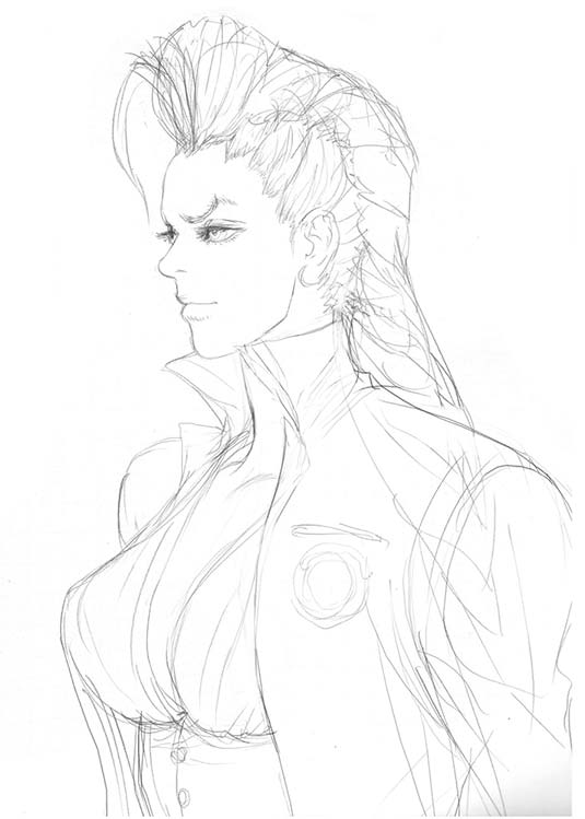 Crimson Viper aka Maya of Street Fighter 4 Concept Art