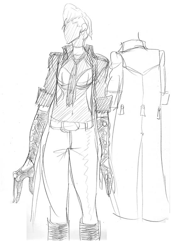 Crimson Viper aka Maya of Street Fighter 4 Concept Art