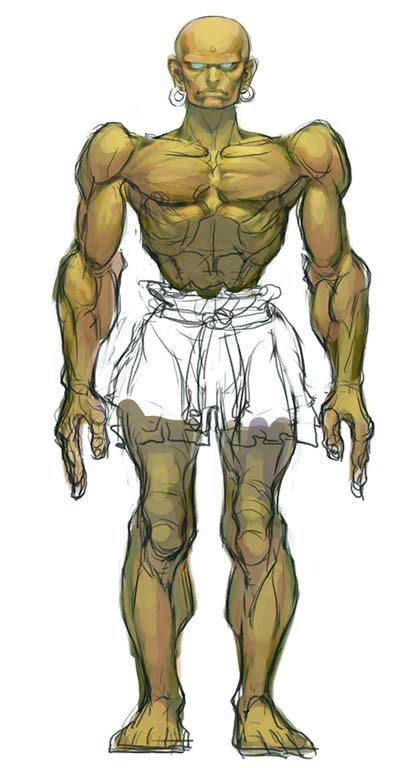 Dhalsim of Street Fighter 4 Concept Art