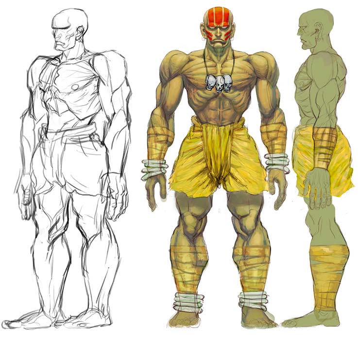 Dhalsim of Street Fighter 4 Concept Art