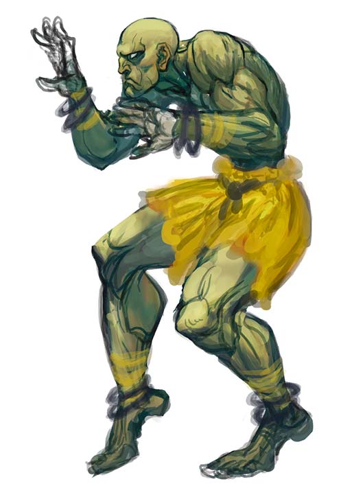Dhalsim of Street Fighter 4 Concept Art