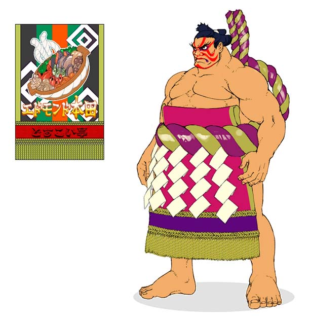 Edmond Honda of Street Fighter 4 Concept Art