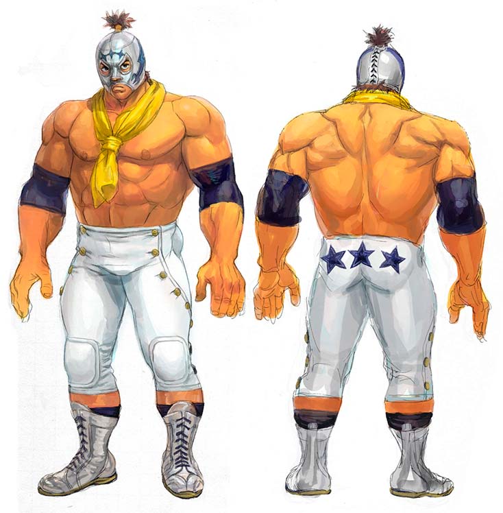 El Fuerte of Street Fighter 4 Concept Art