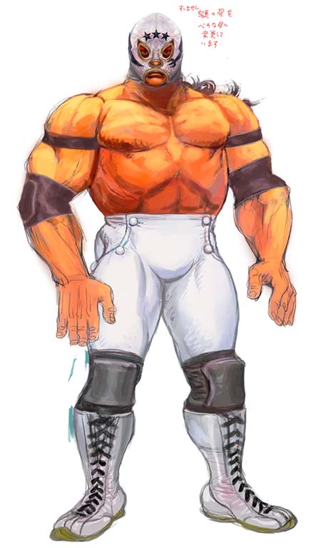 El Fuerte of Street Fighter 4 Concept Art