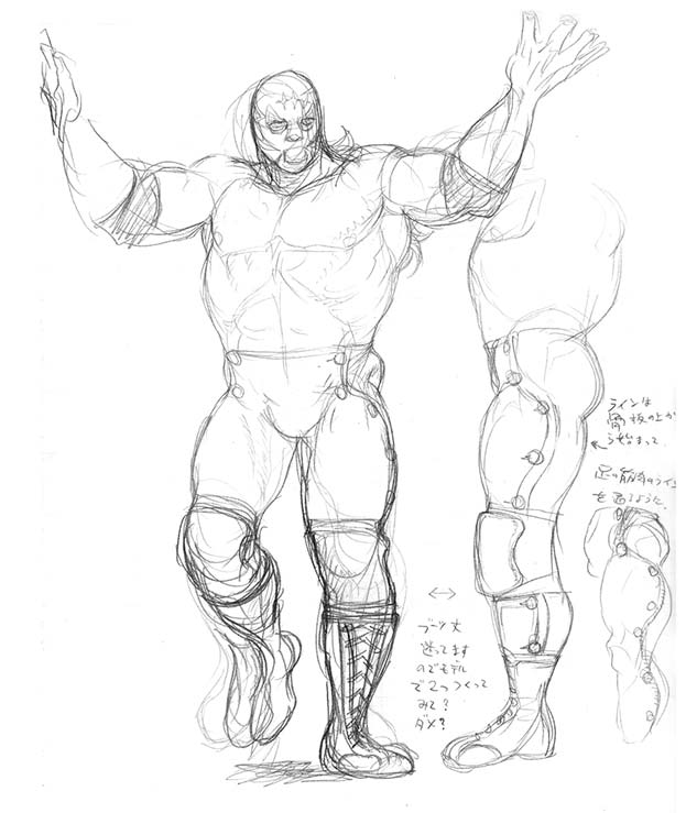 El Fuerte of Street Fighter 4 Concept Art