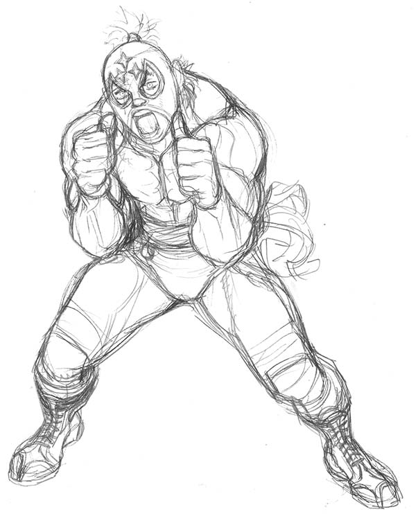 El Fuerte of Street Fighter 4 Concept Art
