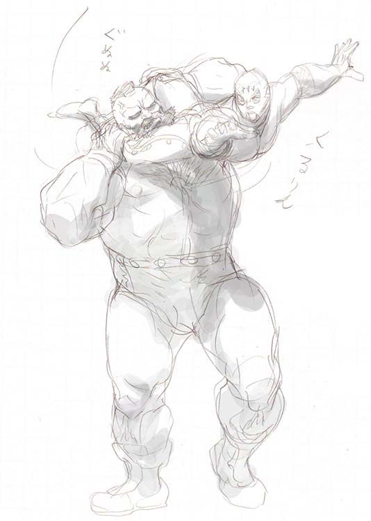 El Fuerte of Street Fighter 4 Concept Art