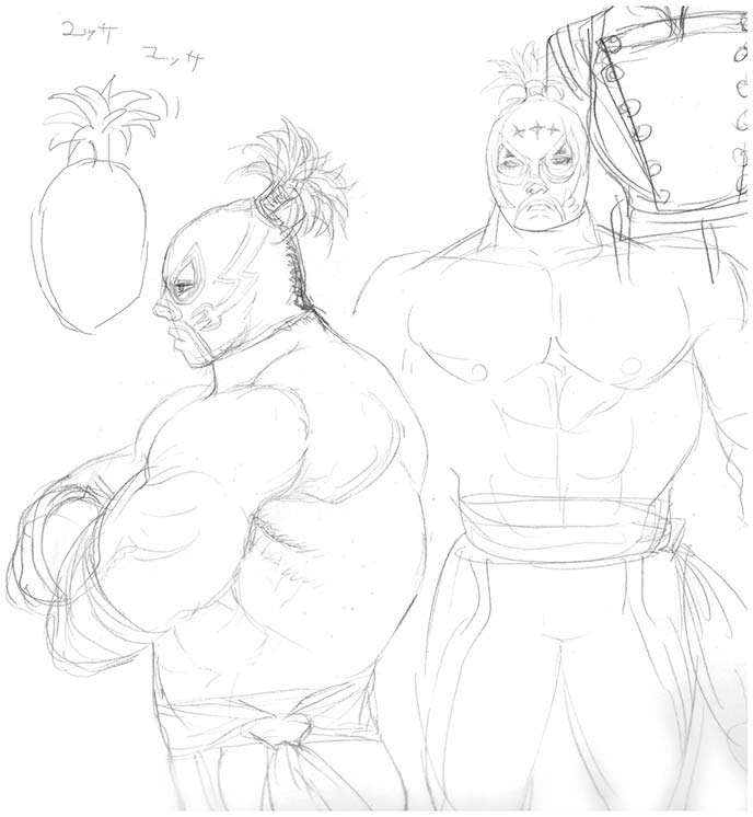El Fuerte of Street Fighter 4 Concept Art