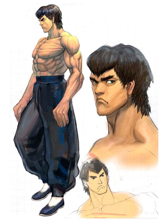 Fei-Long of Street Fighter 4 Concept Art