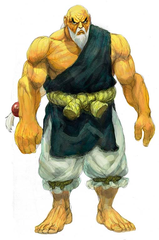 Gouken of Street Fighter 4 Concept Art