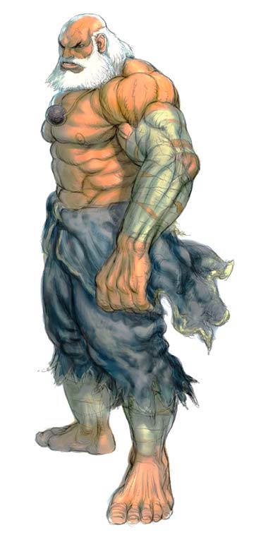 Gouken of Street Fighter 4 Concept Art