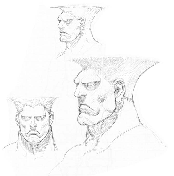 Guile of Street Fighter 4 Concept Art