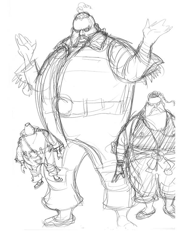 Rufus of Street Fighter 4 Concept Art