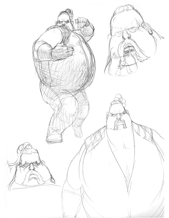 Rufus of Street Fighter 4 Concept Art