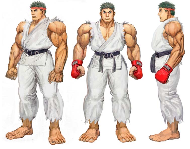 Ryu of Street Fighter 4 Concept Art