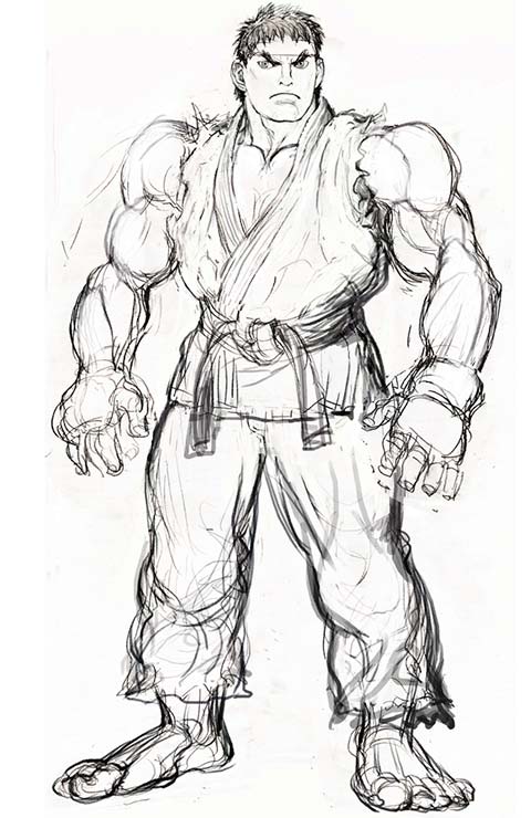 Ryu of Street Fighter 4 Concept Art