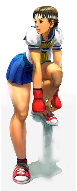 Sakura of Street Fighter 4 Concept Art