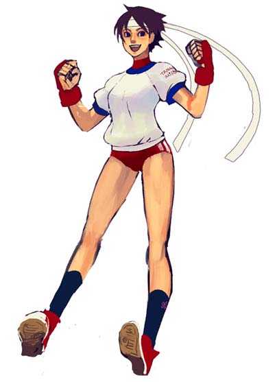 Sakura of Street Fighter 4 Concept Art