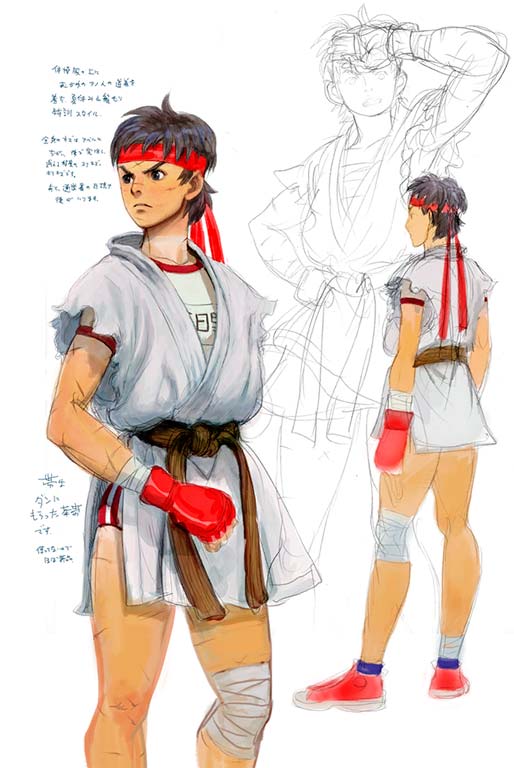 Sakura of Street Fighter 4 Concept Art