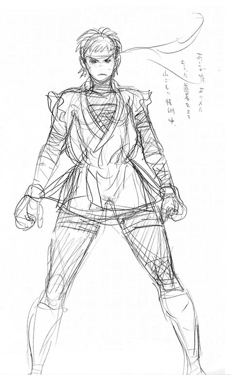 Sakura of Street Fighter 4 Concept Art