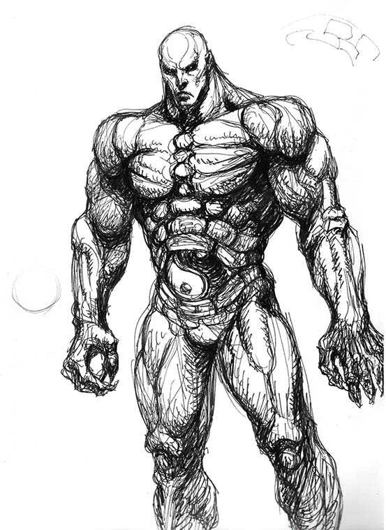 Seth of Street Fighter 4 Concept Art