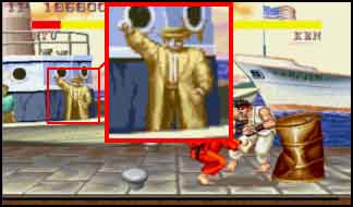 Chun-Li in Final Fight 2 Easter Egg appearance