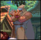 Enjou in Ibuki's Street Fighter III New Generation stage