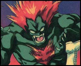 Blanka scan from SFII manga